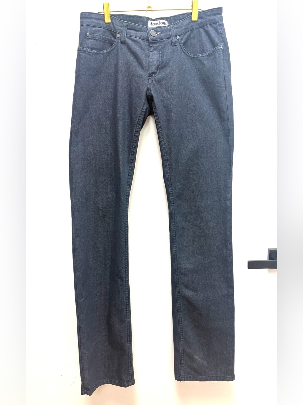 Acne Dark Blue Wide Leg Jeans Size 32